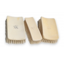 Lot de 3 brosses en ivoire JEH