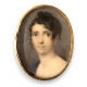 Miniature ovale "Portrait d'une femme"