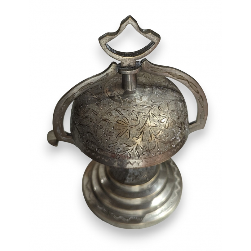 Silver-plated bronze hotel bell