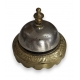Cloche d'hôtel en bronze et métal