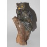 Hibou en labradorite signé EB