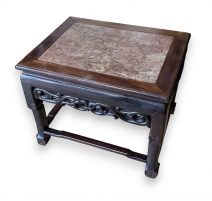 Table basse chinoise avec plateau en mabre