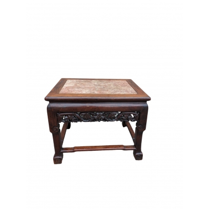 Table basse chinoise avec plateau en mabre