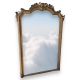 Grand miroir Napoléon III doré