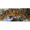 Grand miroir Napoléon III doré