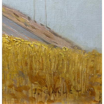 Tableau \"St-Saphorin\" signé J. GACHET