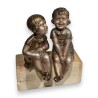 Statue "Deux filles"  en régule d'après CHIPARUS