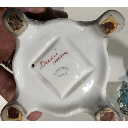 Encrier en porcelaine de Limoges