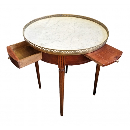 Table bouillotte style Louis XVI en acajou