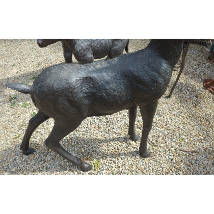 Chamois taille nature en bronze