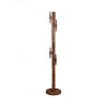 JAKUB coat rack in walnut-stained mango wood