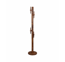 Porte-manteau JAKUB en manguier teinte noyer