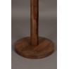 JAKUB coat rack in walnut-stained mango wood