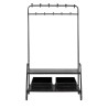 LUCIUS coat rack with bench and drawers