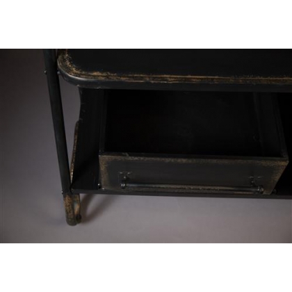 LUCIUS coat rack with bench and drawers
