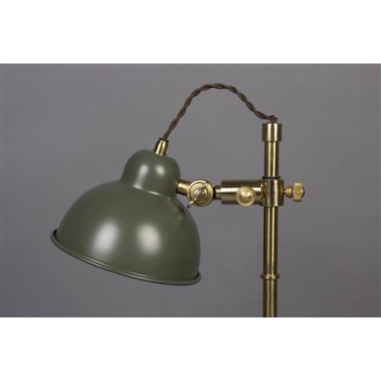 Lampe TODD en laiton et métal vert