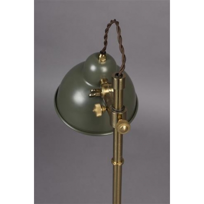 Lampe TODD en laiton et métal vert