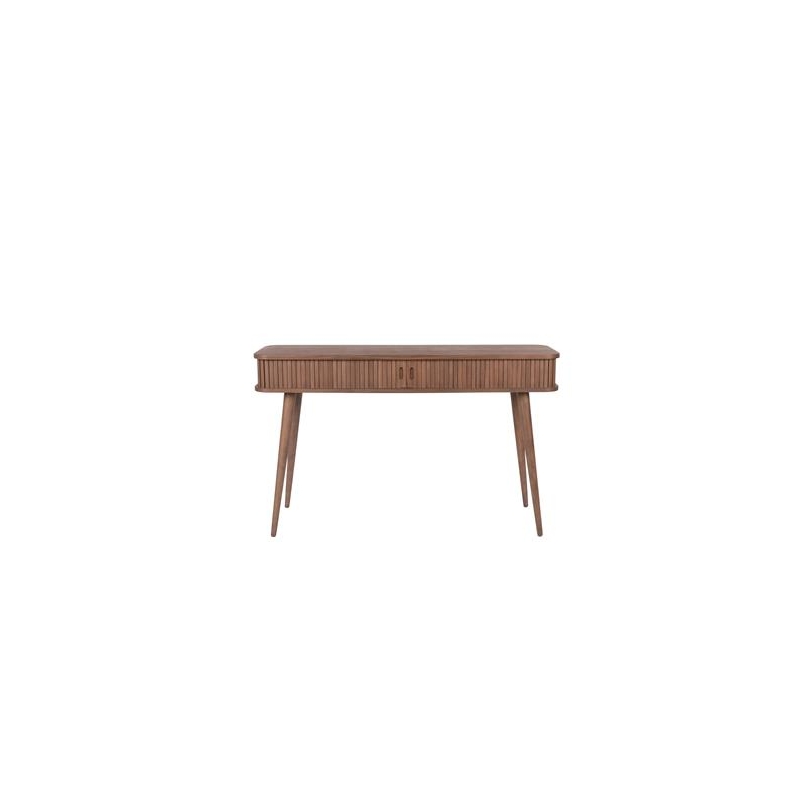 "BARBIER" console table with drop-leaf top in dark ash