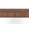 "BARBIER" console table with drop-leaf top in dark ash