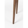 "BARBIER" console table with drop-leaf top in dark ash