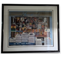 Lithographie "Newsstand 1993" sinée Ken KEELEY