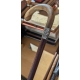 Canne corbin en corne, anneau en argent
