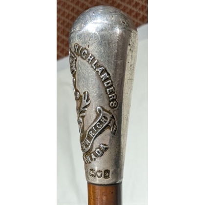 Canne badine "72nd Seaforth Highlanders of Canada"