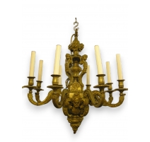 Lustre style Louis XIV à 8 lumières