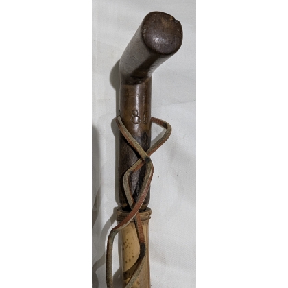 Canne-dague, poignée en bois