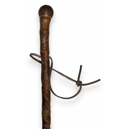 Canne monoxyle en ronce de bambou
