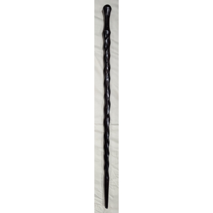 Canne monoxyle en bois noir
