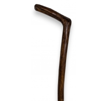 Canne monoxyle en bois courbe
