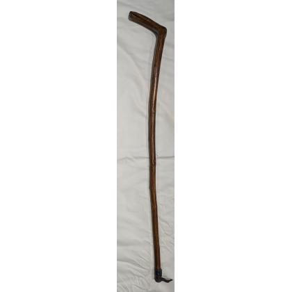 Canne monoxyle en bois courbe