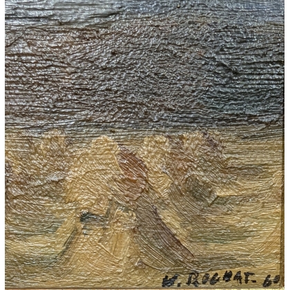 Tableau \"Paysage\" signé W. ROCHAT 60