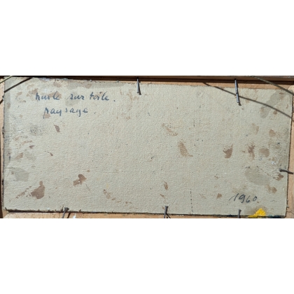 Tableau \"Paysage\" signé W. ROCHAT 60