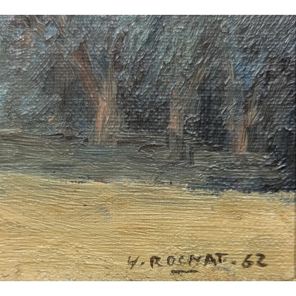 Tableau \"Paysage\" signé W. ROCHAT 62