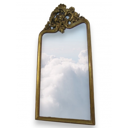  Miroir style Louis XV bois sculpté doré sur  Moinat SA  - Antiquités décoration