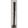 Parasol with a wooden handle carved with grapes