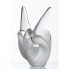 Sculpture en verre "Deux colombes" Signé LALIQUE