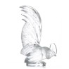 "Rooster" glass sculpture, signed LALIQUE