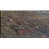 Tableau \"Vagues sur le Léman\", signé GILLIAND