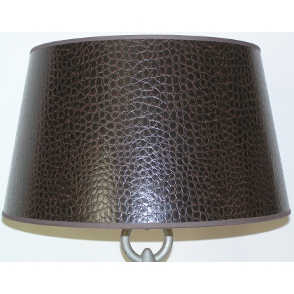  Lampe en fer avec abat-jour en faux sur  Moinat SA  - Antiquités décoration