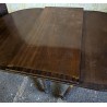 Table anglaise ovale marquetrie laiton