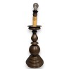 Lampe cierge Baroque en bronze