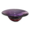 Coupe en verre violet et rouge