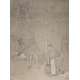 Dessin "Scène de rue" signé AUBÉ