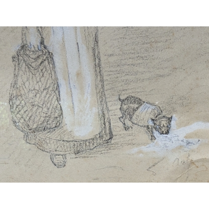 Drawing entitled ‘Street Scene’ by AUBÉ