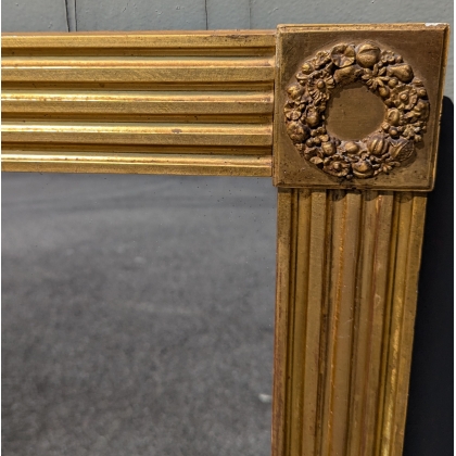 Miroir réctangulaire Empire doré