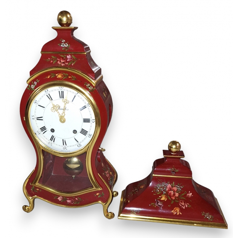 Pendule Neuchateloise signé Zenith rouge