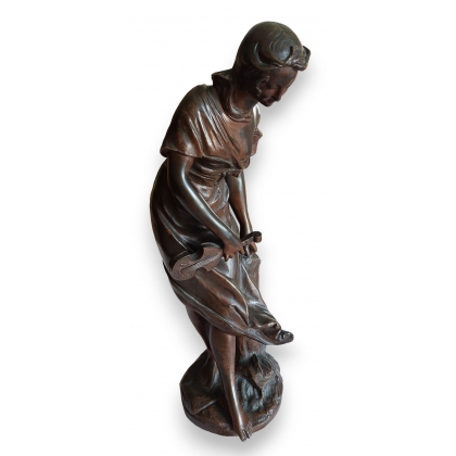 Bronze \"Violoniste\" signé FERARY